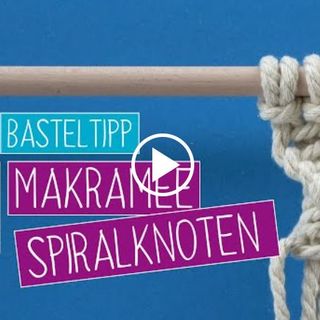 VBS Basteltipp Makramee Spiralknoten