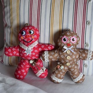 Pfefferkuchenmännchen nähen für Weihnachten 